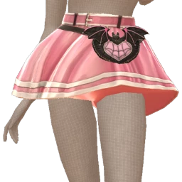 Delirious Spooky Pink Glam Mini Skirt