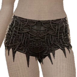 Delirious Black Burnt Shorts