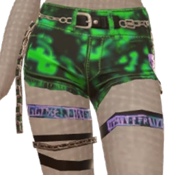 Drop Science Cyber Chic Abstract Pattern Shorts