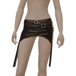 Delirious Shark Fin Leather Skirt