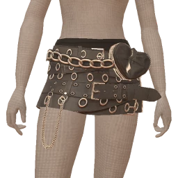 Delirious Belt Skirt With Broken Heart Bag