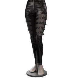 Buckle Up Leather Trousers