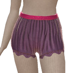Delirious Velvet Purple Goth Shorts