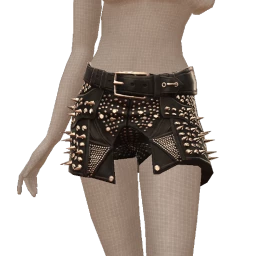 Delirious Vicious Spiked Shorts