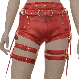 Delirious Red Reign Straps Shorts