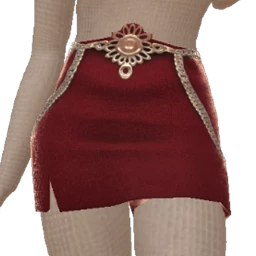 Delirious Dark Cherry Velvet Co-Ord Skirt