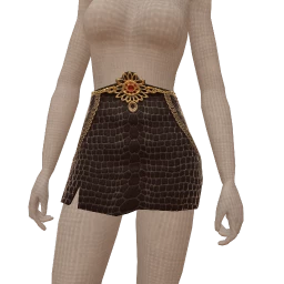 Delirious Noir Pirate Glam Mini Skirt