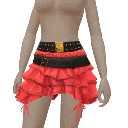 Delirious Scarlet Seas Flared Skirt