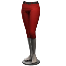 Dolly Bop Pin Up Capri Pants - Cherry Red