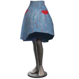 Lipstick Kisses Swing Skirt