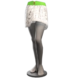 Drey Vintage Lace Skirt with Belt