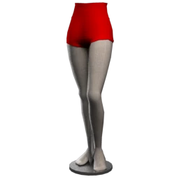 Drop Science Skeleton Hands Hot Pants - Red