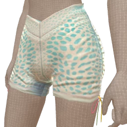 Cloud Nine Blue Leopard Print Shorts