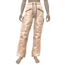 Drop Science White And Black Puffer Trousers