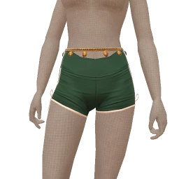 Drop Science Amazonia Green Ruched Gym Shorts