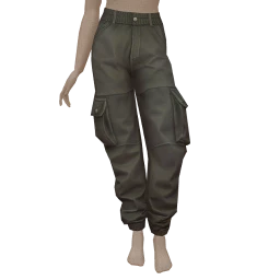 Drop Science Green Techwear Cargo Pants