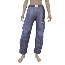 Drop Science Purple Satin Cargo Trousers