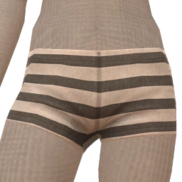 Drop Science Grey Striped Star Short Shorts