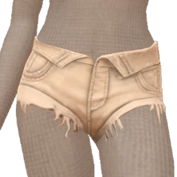 Drop Science Turned Down Waistband Cream Shorts