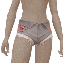 Drop Science Acid Wash Denim Shorts