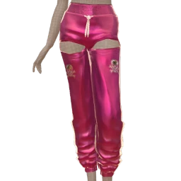 Drop Science Street Style Pink Skeleton Joggers