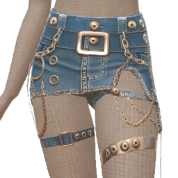 Drop Science Ripped Distress Mini Skirt