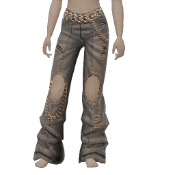 Drop Science Frayed Edge Cut-Out Jeans