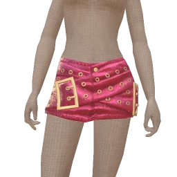 Ikon Elite Cracked Metallic Rose-Violet Mini Skirt