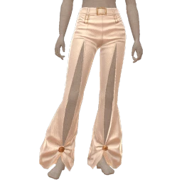 Drop Science White And Gold Denim Trousers