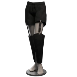 Drop Science Game On Suspender Sweatpants - Black