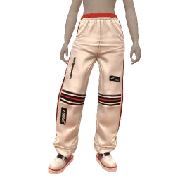 Drop Science White Racer Puffer Pants