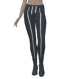 Drop Science Navy Lounge Heeled Leggings