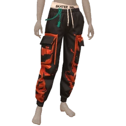 Drop Science Skater Girl Skull Joggers
