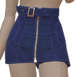 Drop Science Blue Denim Luxe Mini Skirt