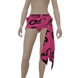 Delirious Ruby Drape Mini Skirt