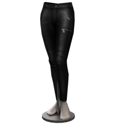 Drop Science Leather and Chains Trousers