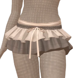 Drop Science Pinstripe Ruffle Skirt