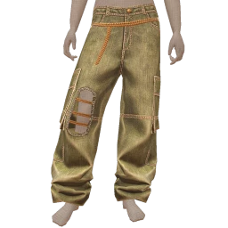 Drop Science Green Shredded Jeans