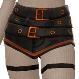 Drop Science Outline Leather Mini Skirt