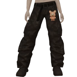 Ikon Elite Oversized Black Camo Pants