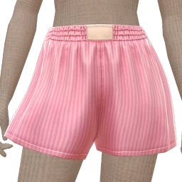 Drop Science High Waisted Pink Stripes Boxer Shorts