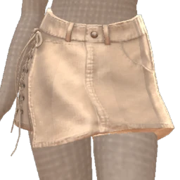 Drop Science Silver Tie Side Skirt