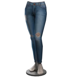 Dynamite Kate Medium Wash Distressed Skinny Jeans