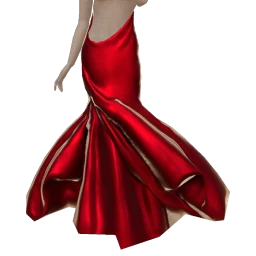 Elska Hearts Asymmetric Fishtail Skirt