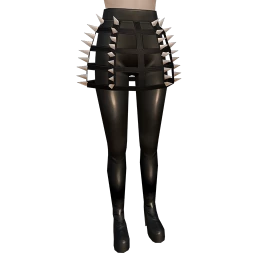 Elska Studded Cage Skirt (Black)