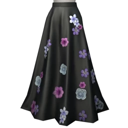 Elska Garden Reception Skirt (Black)