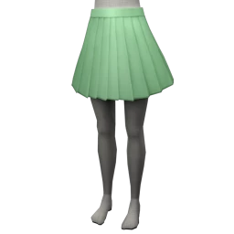 Foal Simple Flared Skirt (Green)