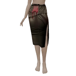 Cosmos Scary Red Drip Side Split Skirt