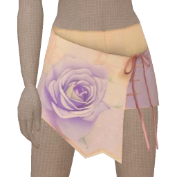 Cloud Nine Purple Rose Check Wrap Skirt