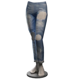 Foal Destroyed Blue Jeans